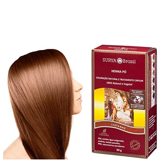 Henna em Pó Natural 50g - Surya Brasil - Castanho