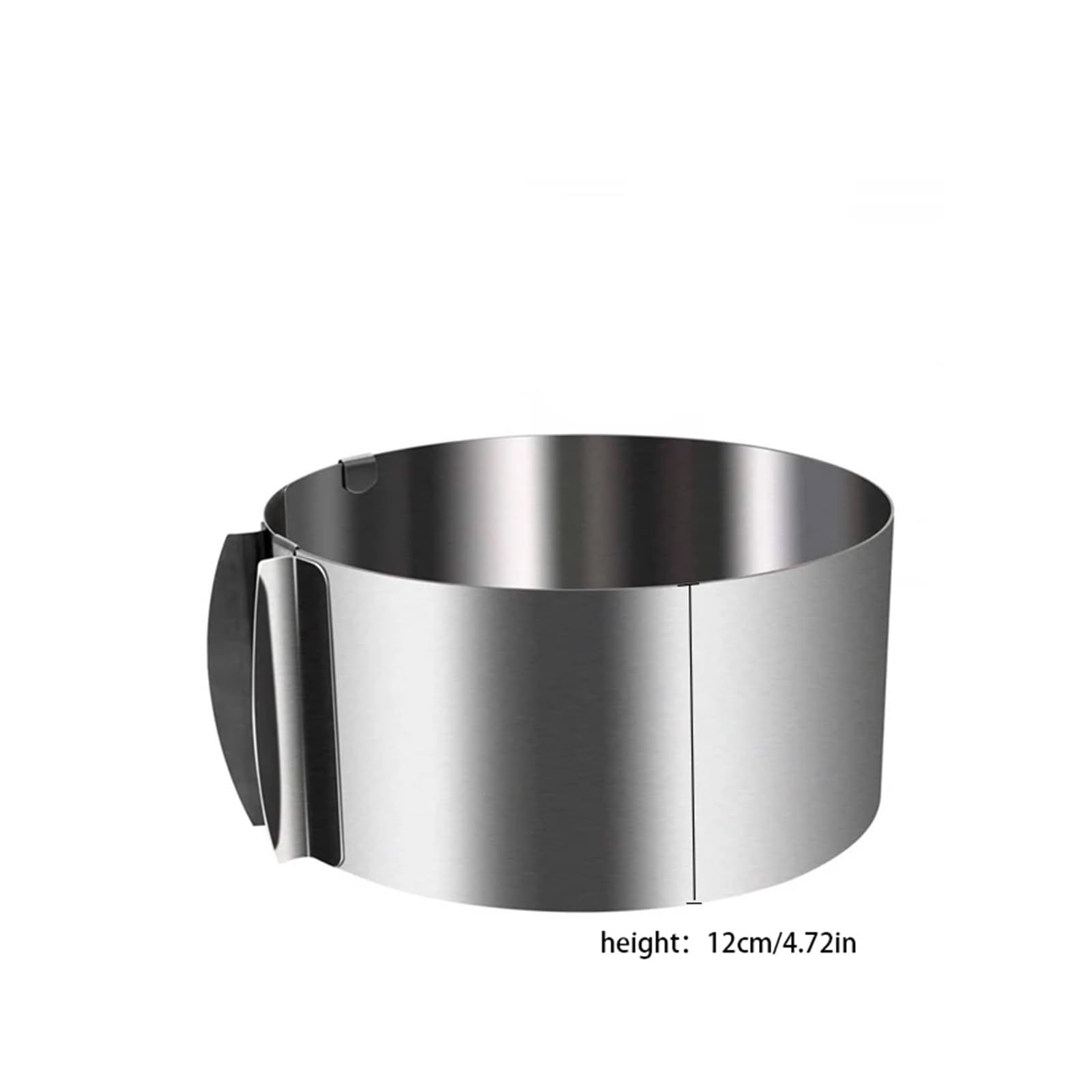 Anillos for moldes de pasteles compatibles - redondos ajustables acero inoxidable 6 a 12 pulgadas for hornear y repostería(Height 12cm)