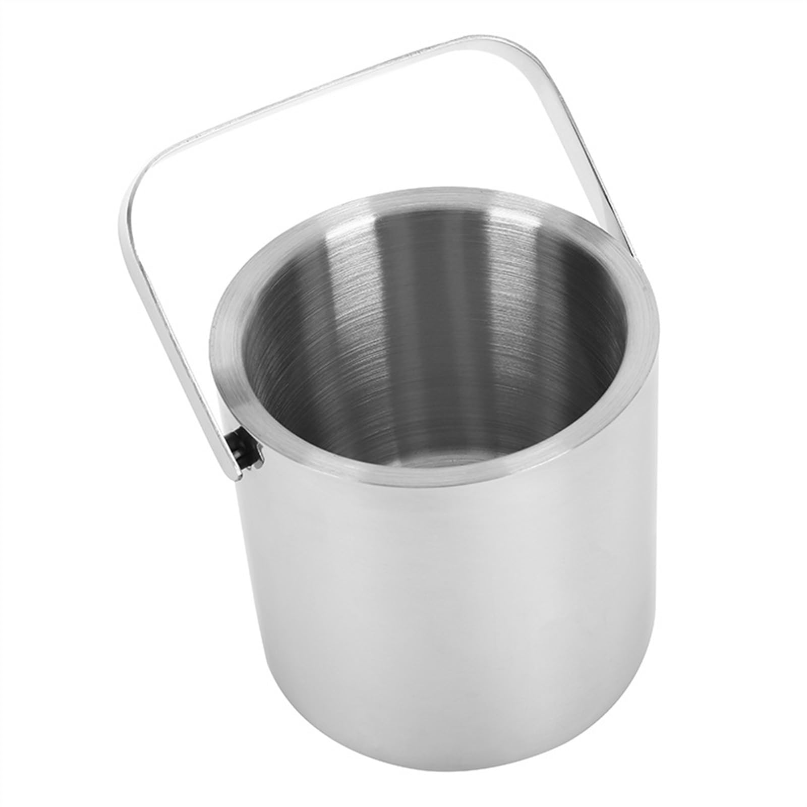 Cubiteras Cubo de Hielo Doble Pared 1,2 L, contenedor Acero Inoxidable con Tapa for Cerveza, Vino, Barra enfriadora, Herramienta for Enfriar champán