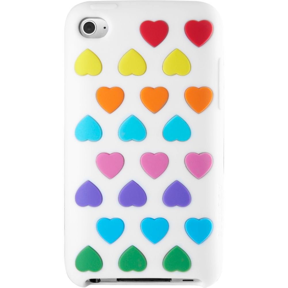 Agent18 Heartvest Silicone Case for iPod Touch 4G - White/Multi