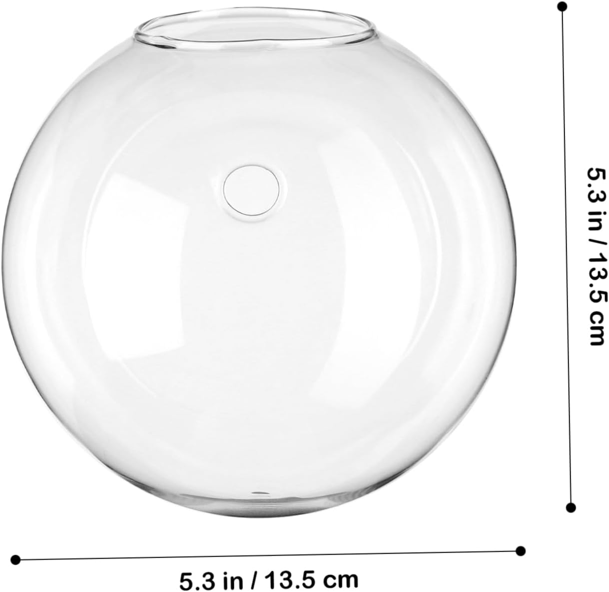 4pcs Wall Hanging Glass Planters Terrarium Vases for Indoor Plants Space-Saving Design High Transparency Home and Office Decor