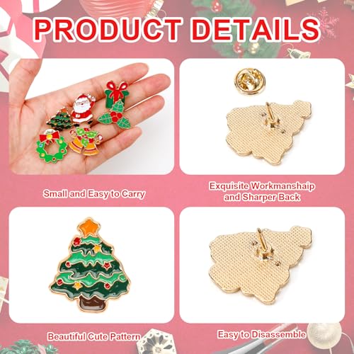 Image of Holiday Enamel Pin Bulk Lapel Pins Gift for Women Men Backpack Hat Jacket Clothes Decor