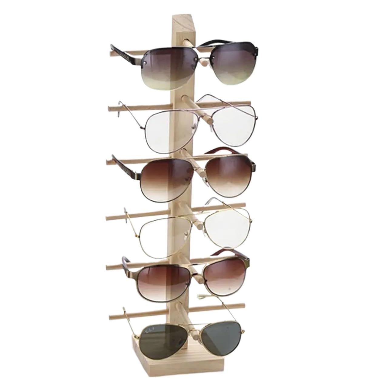 AMEEDA Glasses Holder Multi Layers Space Saving Shelf Eyeglasses Display Stands Exhibition Frame Sunglasses Storage Rack Glasses Holder