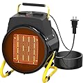 Outdoor Heaters for Patio - Electric Garage Heater with PTC Overheat Protection & Fast Heating, Cermica Portable Greenhouse Heater for Patio, Garage