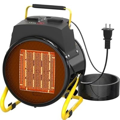 Outdoor Heaters for Patio - Electric Garage Heater with PTC Overheat Protection & Fast Heating, Cermica Portable Greenhouse Heater for Patio, Garage
