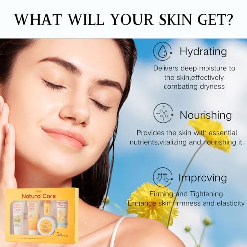 Skin Care Kit Mothers Day Gift- Skin Care Set Chrysanthemum - Skin Care Routine Kit for All Skin Types Moisturizing Soothing Anti-Aging - Skincare Gift Set Women Mom Birthday Gifts(5pcs) - Image 3