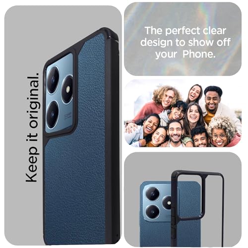 Image of A rtistque Hard Clear Back Cover Case for Realme C63 / Realme Narzo N63 | Shockproof TPU | Acrylic Armor | Stylish Protective Design - Transparent