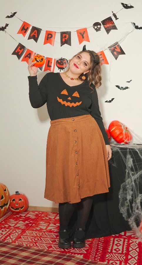 CARCOS Plus Size Tops for Curvy Women Long Sleeve Fall Shirts Glitter Pullover Raglan Tunics Casual XL-5XL3