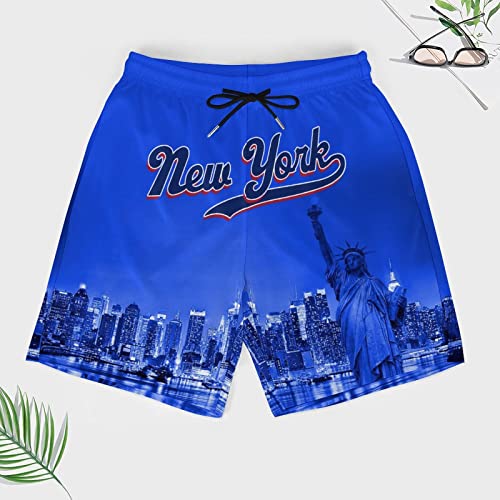City Night View Men's Shorts Football Fans Gifts Quick Dry Swim Trunks Compression Liner Beach Shorts2