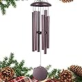 ASTARIN Wind Chimes Deep Tone, 36 Inch Large Metal Wind Chimes Outdoor Large Deep Tone with 6 Metal Tubes Deliver Soft Melody, Tuned Wind Chimes for Garden Balcony Patio and Home Décor. Bronze