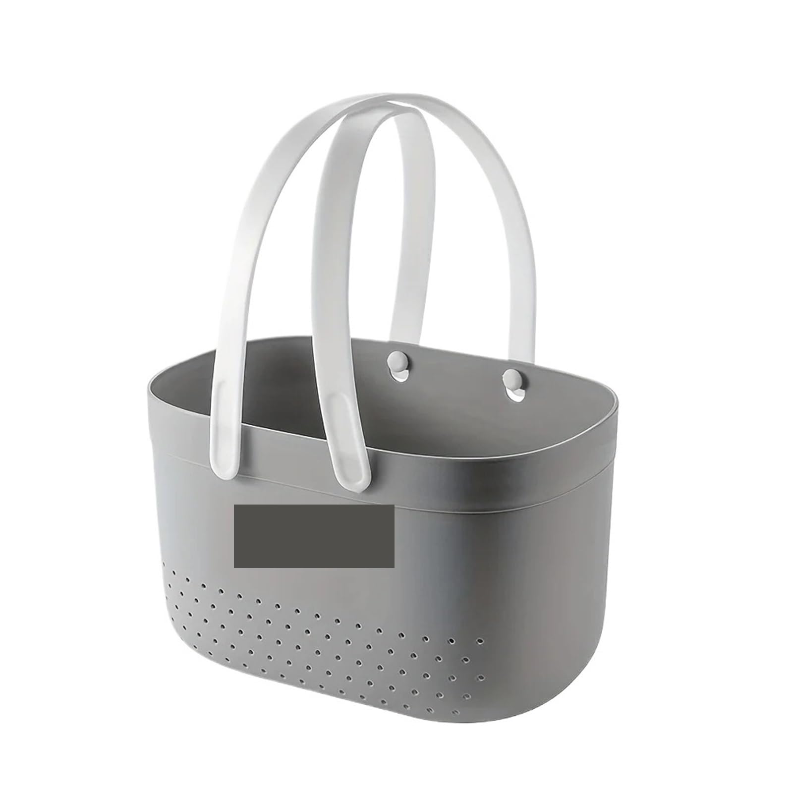 DYYEUAVT Portable Shower Caddy Basket, Organizer Storage Tote With Handles Toiletry Box For Bathroom, Kitchen(Grey)
