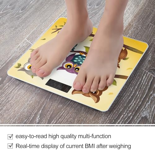 Báscula digital Owls Birds para peso corporal hasta 180 kg miniatura 5