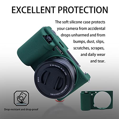 Funda Protectora de Silicona para Cámara Sony ZV-E10 Verde miniatura 3