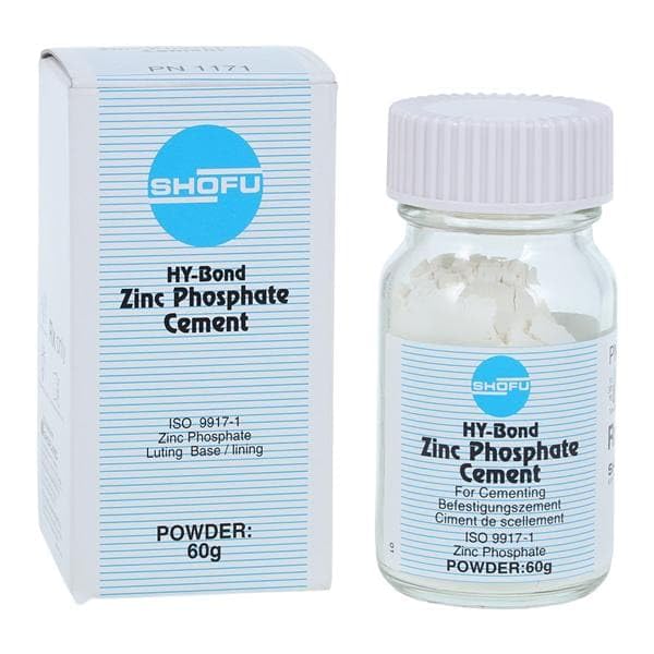 Shofu Dental 1171 Hy-Bond Zinc Phosphate Dental Cement Powder 60gm