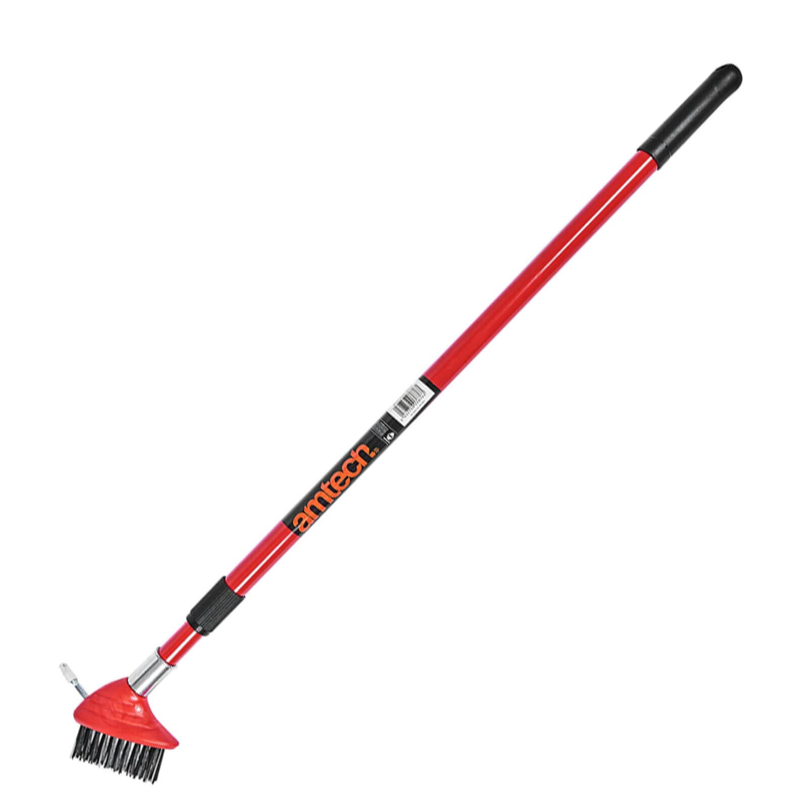 Jegs Red Telescopic Patio Cleaning Brush Decking Block Paving Weed Moss Garden Scraper