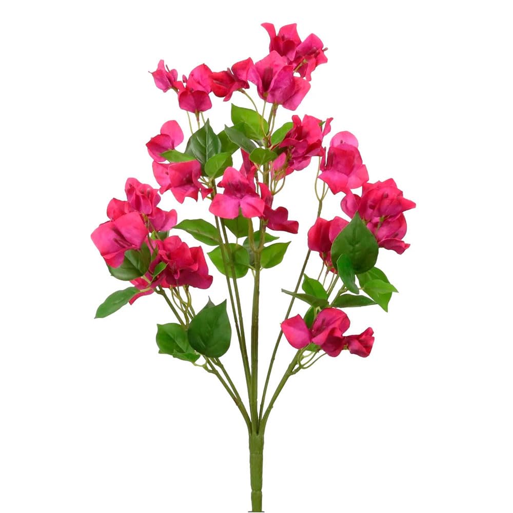 FloristryWarehouse Faux Silk Wild Bougainvillea Flower Bunch 50cm Cerise Pink