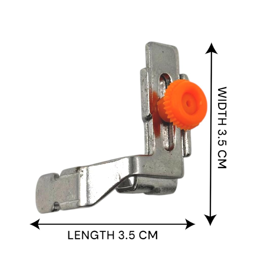Zenith Zipper Foot Adapter, Universal Low Shank Metal Snap-On Presser Foot for Sewing Machine, Compatible with Usha, Singer, Brother & Other Automatic Sewing Machines, 18/10 Steel Plastic — Amazon image 2