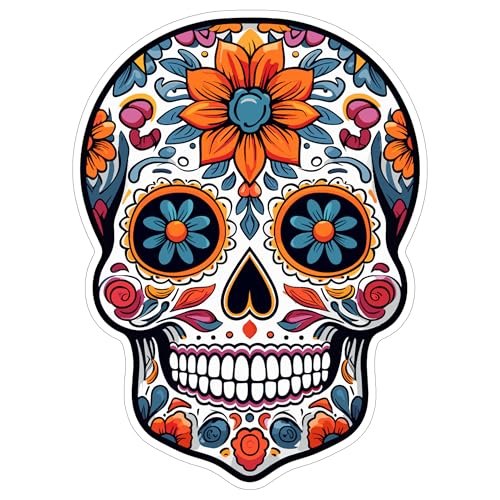 Day of The Dead Sticker 4 Inch Waterproof Vinyl Decal ID44990