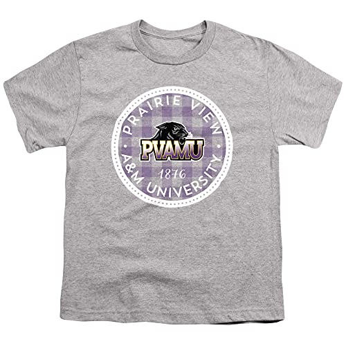 Prairie View A&M University Official Plaid Badge Youth Kids Boy/Girls T Shirt