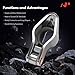 A-Premium 16Pcs Chromoly Steel Engine Roller Tip Rocker Arms with Self-aligning Compatible with Chevy SBC(Small Block) 350, 1.5 Ratio, 3/8