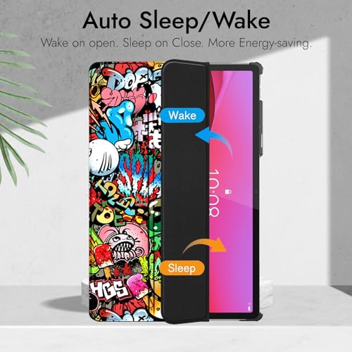 Image of Robustrion Cover Case for Lenovo Yoga Tab Plus 12.7 inch Cover, Trifold Cover Case for Lenovo Yoga Tab Plus Cover 12.7 inch [Auto Sleep Wake Support] - Hippy