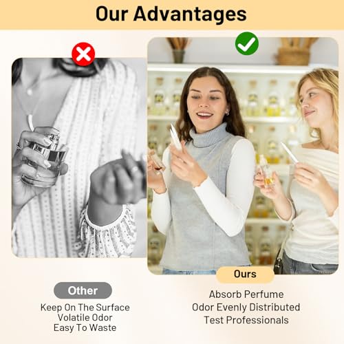 600 Stück Parfüm Teststreifen, Duft Tester Papier Einweg Parfüm Teststreifen Aromatherapie Dufttester Papier, Test Ätherisches Öle Parfüm für Parfüm Düfte Ätherische Öle Aromatherapie
