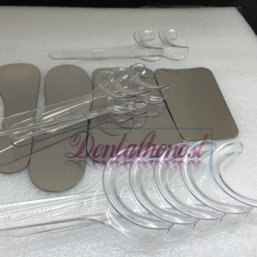 Dental Photographic Mirror 4Pcs+10PCS TShape Lip Opener retractors Industrial
