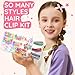 Teenitor Hair Accessories for Girls 193pcs Hair Clips Kit Toddler Hair Accessories, Mini Hair Clips for Girls, Small Claw Clips Bobby Pins and Elastic Hair Ties