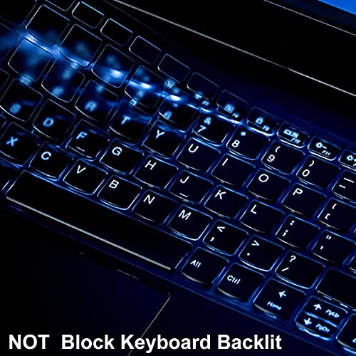 Image of RAYA Silicone Keyboard Skin Cover for Lenovo ideapad Slim3 & Slim5 15.6 inch Laptops | ThinkBook 15 and Lenovo V15 Laptop Keyboard Cover (Silicone Clear)