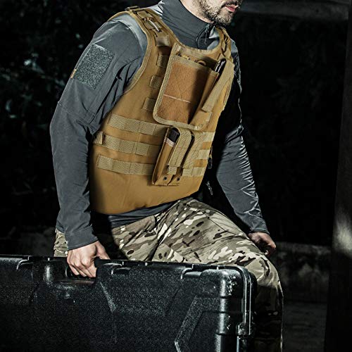 Frtkk Tactical Single/Double Pistol Mag Pouch Outdoor Molle Open-Top Magazine Pouch For Glock M1911 92F #TOP5