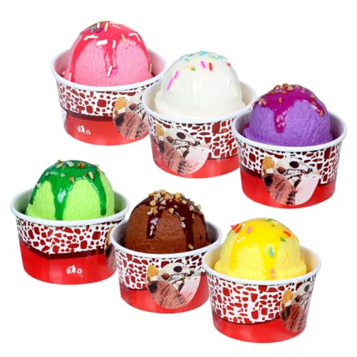 Crème glacée réaliste PVC léger accessoire décoration vitrine ambiance estivale