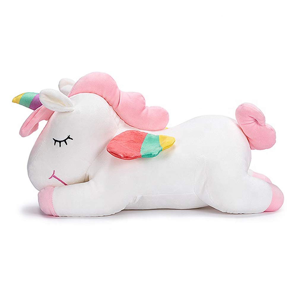 hitoshe Unicorn Stuffed Animal, Soft Unicorn Plush Hugging Pillow Toy Gifts for Kids (White, 23.6 in)