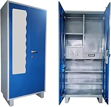 Laxmi KAPAT Metal Wardrobe | 2 Door Large Almirah Cupboard with Locking System | (Powder Coated Blue 78 X 36 X 19 Inch)