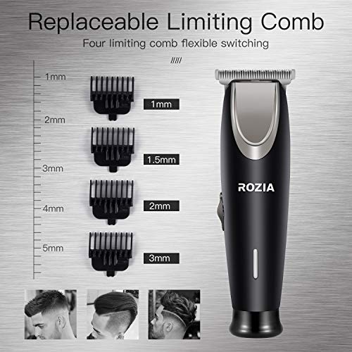 Roziahome Beard Trimmer for Men Cordless Hair Clippers Mustache Trimmer Professional Hair Cutting Kit Hair Trimmer USB Rechargeable Low Noise