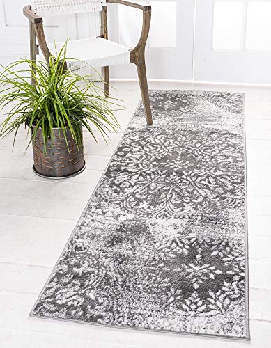 Unique Loom Sofia Traditional Area Rug, 2' 0 x 6' 7, Gray