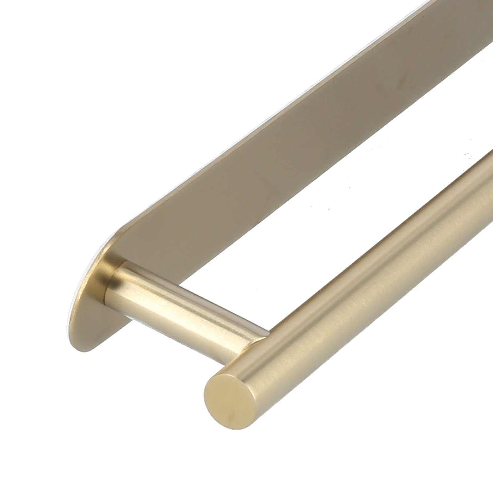 Toallero Individual de Acero Inoxidable 304 con Acabado Cepillado, Soporte Adhesivo para Baños y Cocinas (60cm)