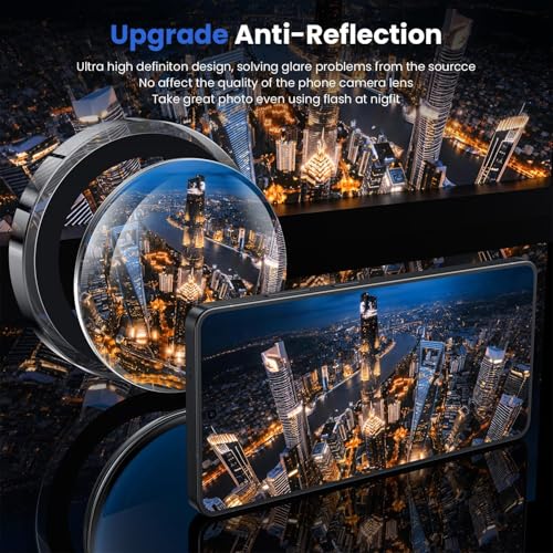 Image of ZARALA Camera Lens Frame Glass Compatible with Samsung Galaxy S26 Ultra Camera Lens Protector - [Keep Original Shooting] Shatterproof 9H Tempered Glass Screen Metal Ring Cover,Anti-Fingerprint,Anti-Scratch,Case Black