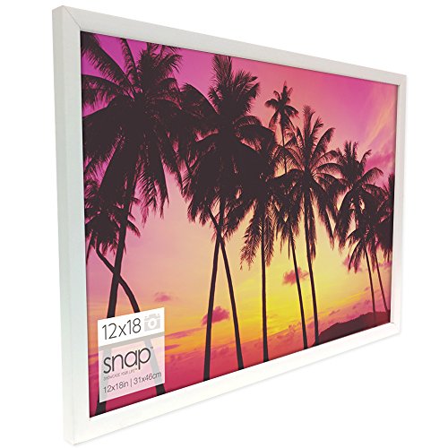 Gallery Solutions 12X18 White Wood Wall Poster Frame #TOP6