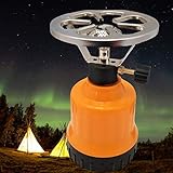 Megaprom E190 Gaskocher | Campingkocher | Camping Kocher | Kochplatte mit Kochaufsatz für Outdoor, Picknick & Wandern