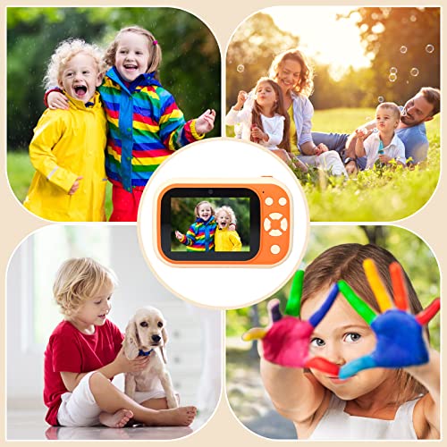 Seemee Instant Print Camera For Kids, Funny Selfie Camera, Kids Digital Camera With 3.5" Screen, 32G Card, Print Papers, Stickers, Dual Cameras Hd 1080P, Birthday Gifts Toys For Boys Girls (Beige) #TOP6