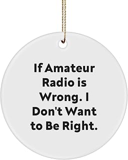 Amateur Radio Vibrant Keepsake Christmas Ornament for Him Gift