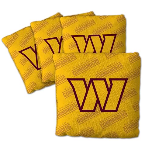 YouTheFan Officially-Licensed NFL Washington Commanders Set of 4 Cornhole Bags
