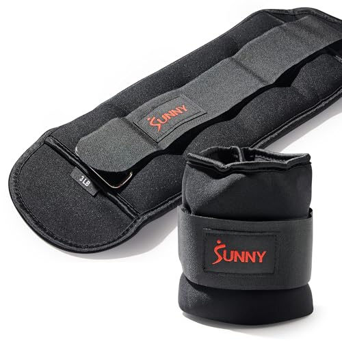 Sunny Health & Fitness Neoprene 3 LB Pair Ankle Weights - image 1