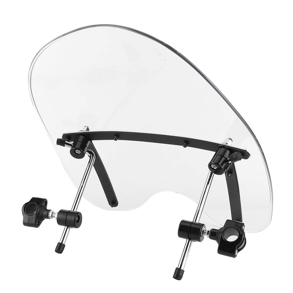 Deflector De Viento Para Motocicleta, Accesorio Para Montar En Manillar De 22-25 Mm, Parabrisas De Motocicleta Transparente