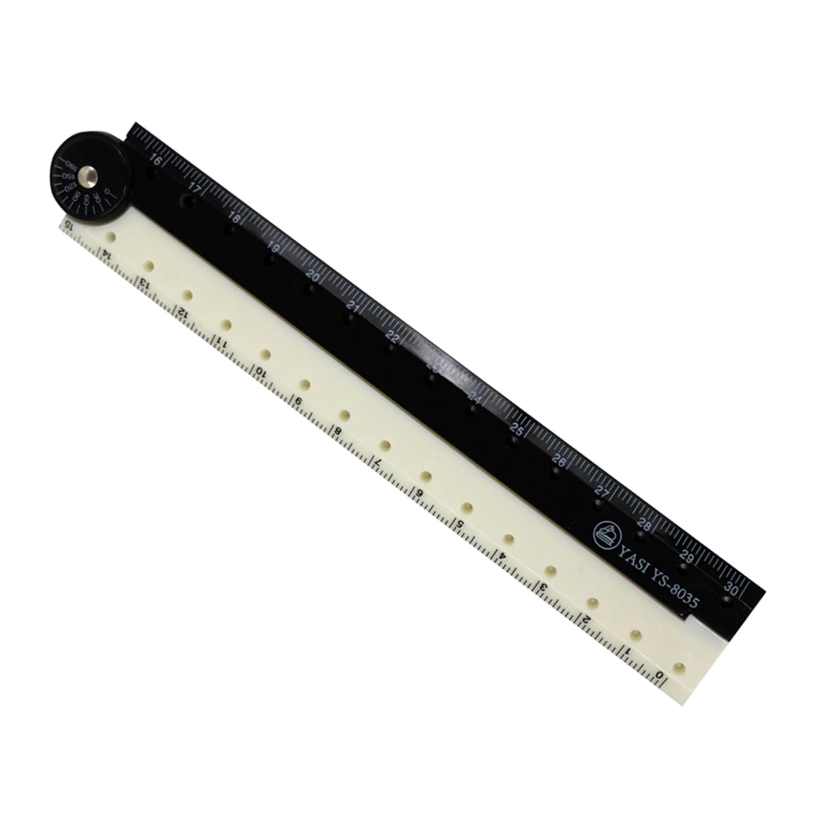 Montesy Black And White Pack Of 3 Rulers 30Cm Foldable Flexible Ruler Measuring Ruler Drawing Ruler, Foldable Straight Ruler, Geometry Ruler