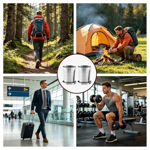 Récipient boisson inox pour voyage et trekking compact