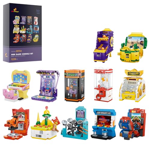 JMBricklayer Friend Spielkonsolen-Bauset 20134, 12-in-1 Mini-Spielkonsolen-Sammelmodell, Gastgeschenke für Weihnachtsfeiern, Preise für Klassenzimmer