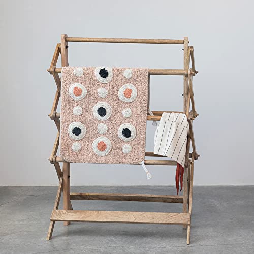 Creative Co-Op DF7019 Folding Wood, Natural Drying Rack thumb #1