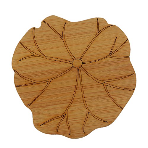 Bonarty Tapete de bambu natural para copo de chá de bambu natural, porta-copos e utensílios de cozin