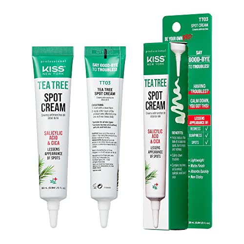 Kiss New York Tea Tree Spot Cream Korean Skincare Lightweight Face Spot Cream For Blemishes #TOP1